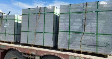 丽水 芝麻白花岗岩地铺石装车日常