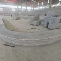 丽水 芝麻白异形坐凳，自然面光面弧形加工