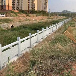丽水 白麻河道栏杆效果展示图