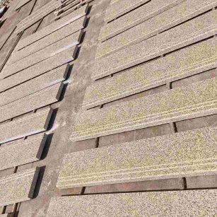 丽水 黄金麻花岗岩光面楼梯踏步