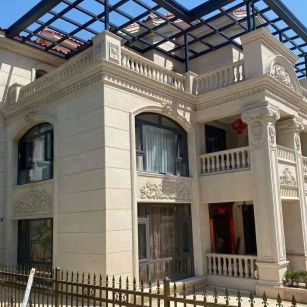 丽水 黄金麻花岗岩荔枝面别墅外墙干挂