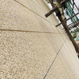 丽水 黄金麻花岗岩荔枝面外墙干挂石材效果示例