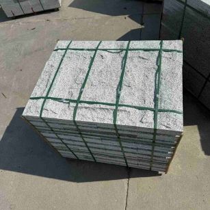 丽水 白麻花岗岩石材自然面蘑菇石成品