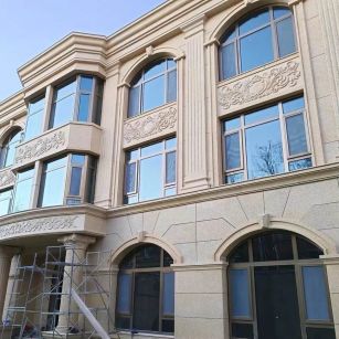 丽水 黄金麻花岗岩别墅外墙干挂