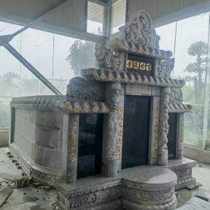 丽水 芝麻白墓碑效果展示图