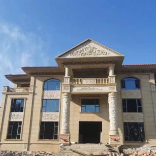 丽水 黄金麻花岗岩别墅外墙干挂