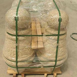 丽水 黄金麻异形定制雕花——棒棒糖挡车柱