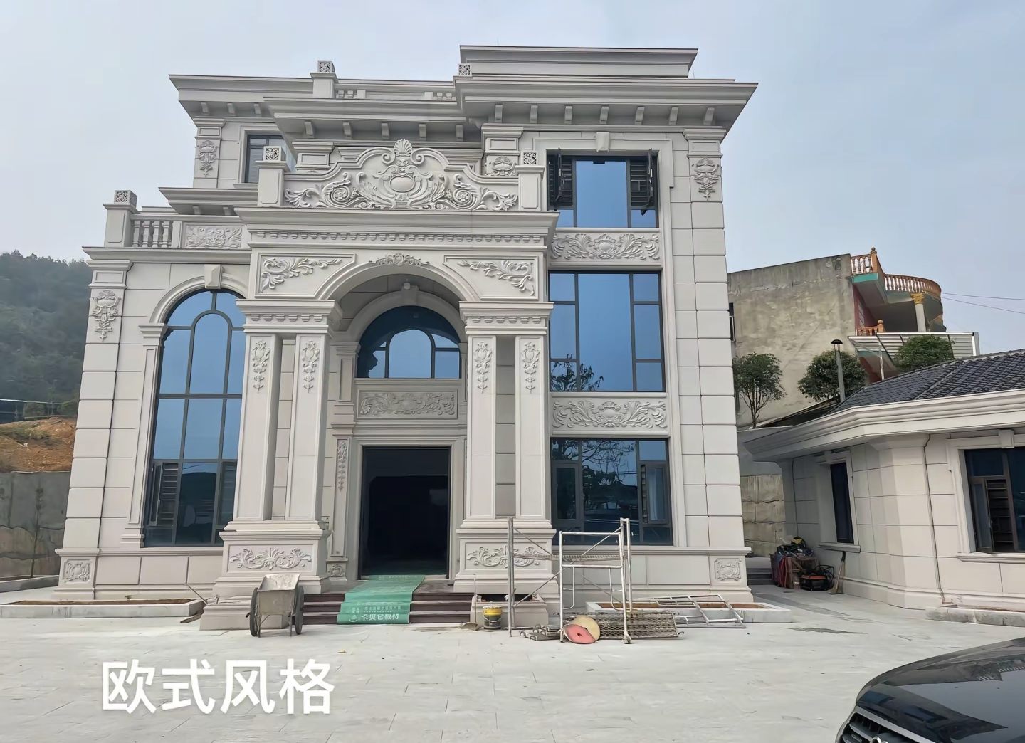 丽水 白麻花岗岩别墅外墙干挂