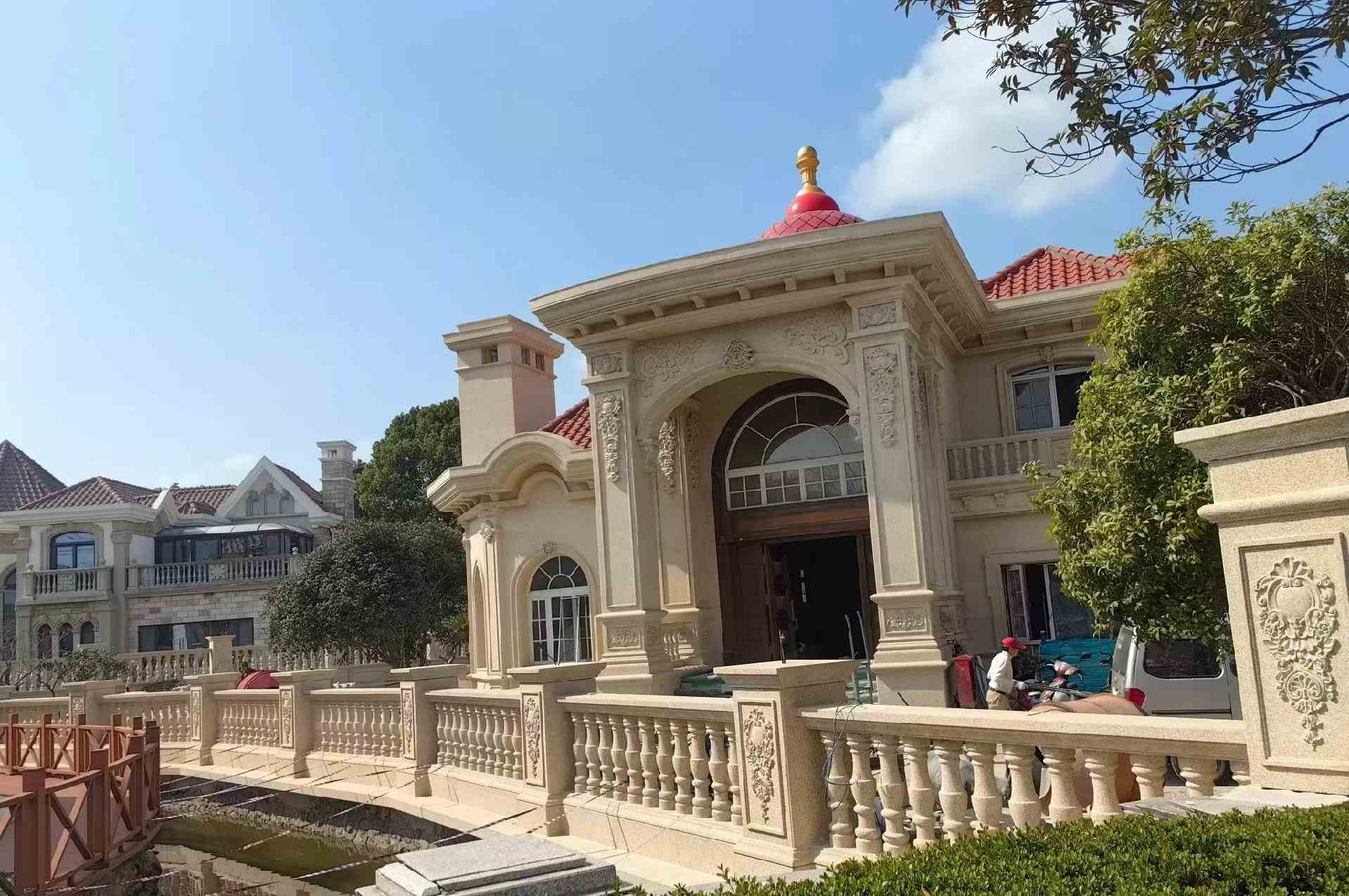 丽水 黄金麻花岗岩欧式别墅