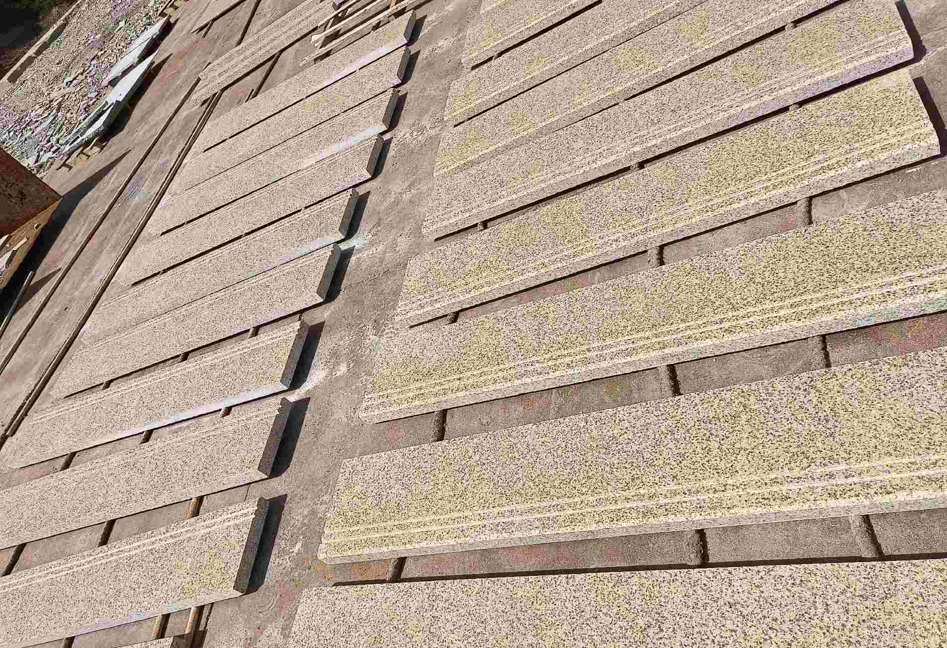 丽水 黄金麻花岗岩光面楼梯踏步