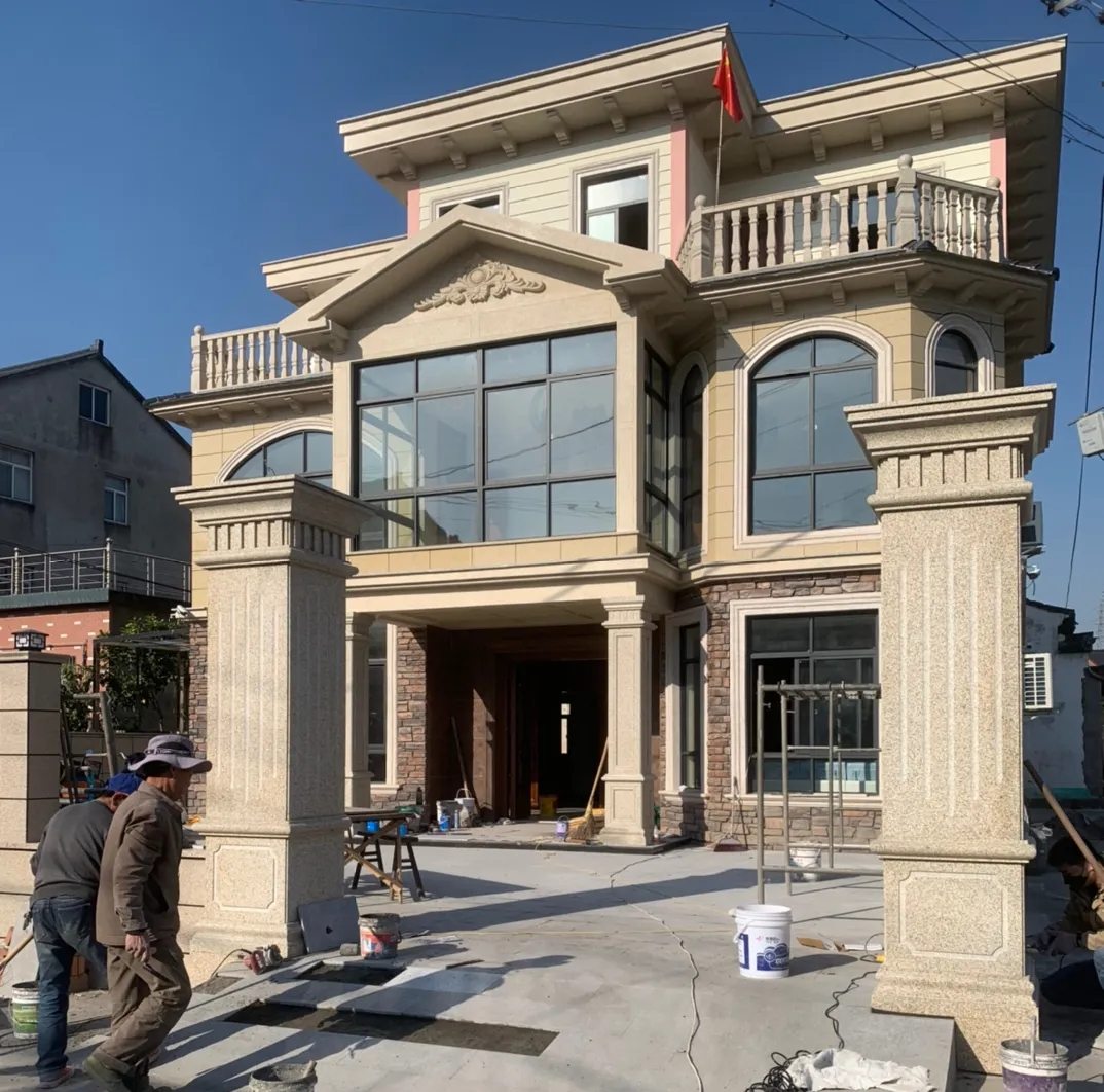 丽水 黄金麻花岗岩荔枝面别墅外墙干挂私家专属